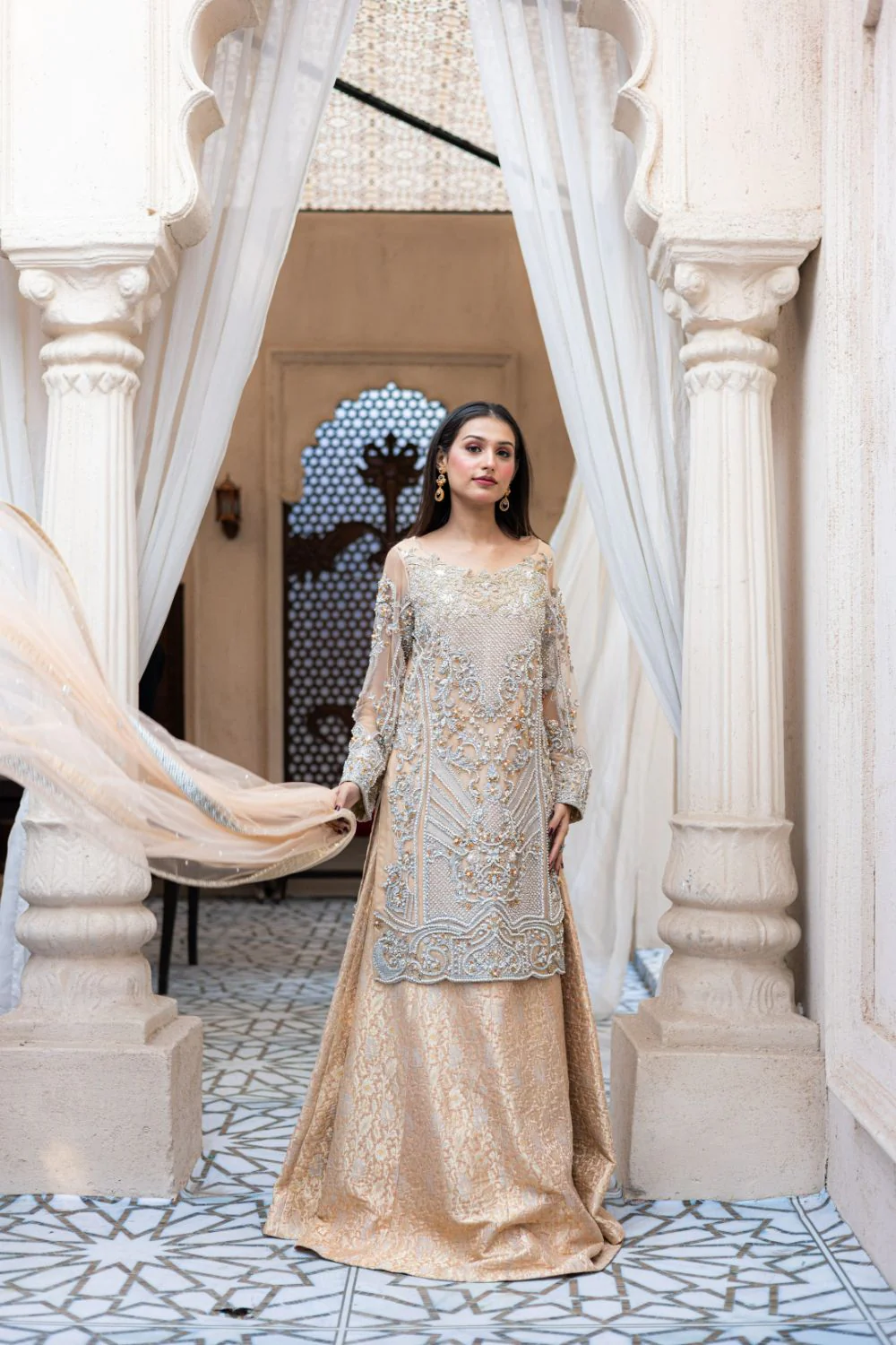 Peach Moti Lehnga (SFP-6PEACH) - Image 4