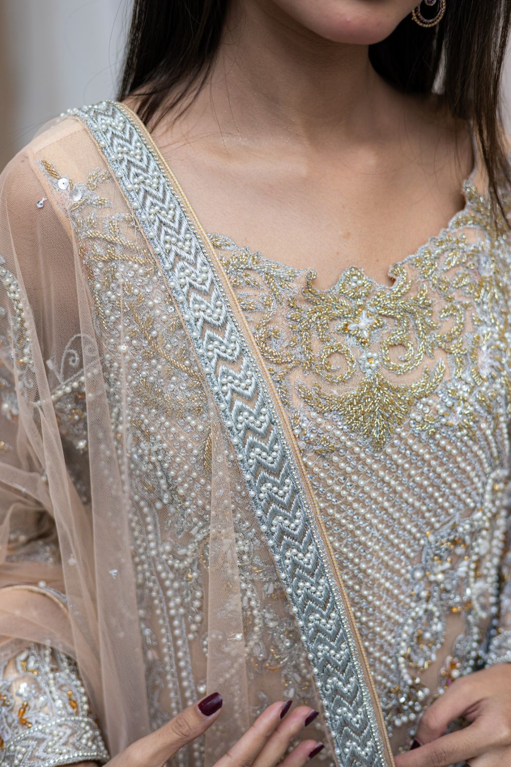 Peach Moti Lehnga (SFP-6PEACH) - Image 6